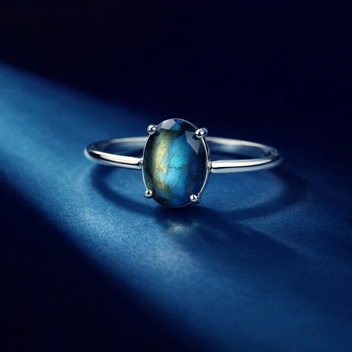 LABRADORITE Ring — The Stone of Transformation & EMOTIONAL BALANCE - Image 1