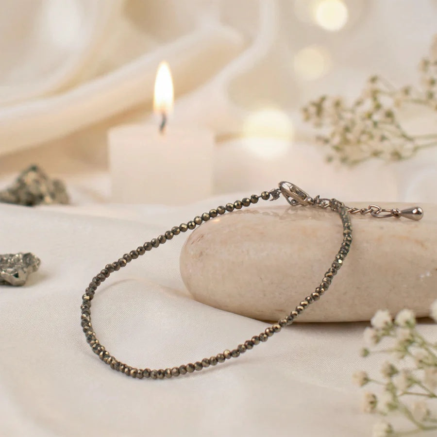 Raw Pyrite Anklet - Image 1