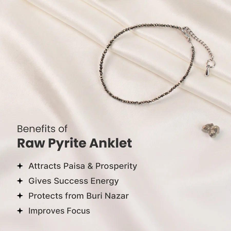 Raw Pyrite Anklet - Image 2