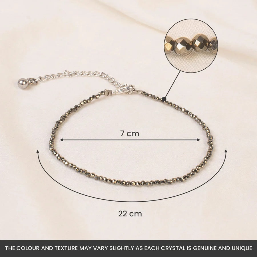 Raw Pyrite Anklet - Image 3