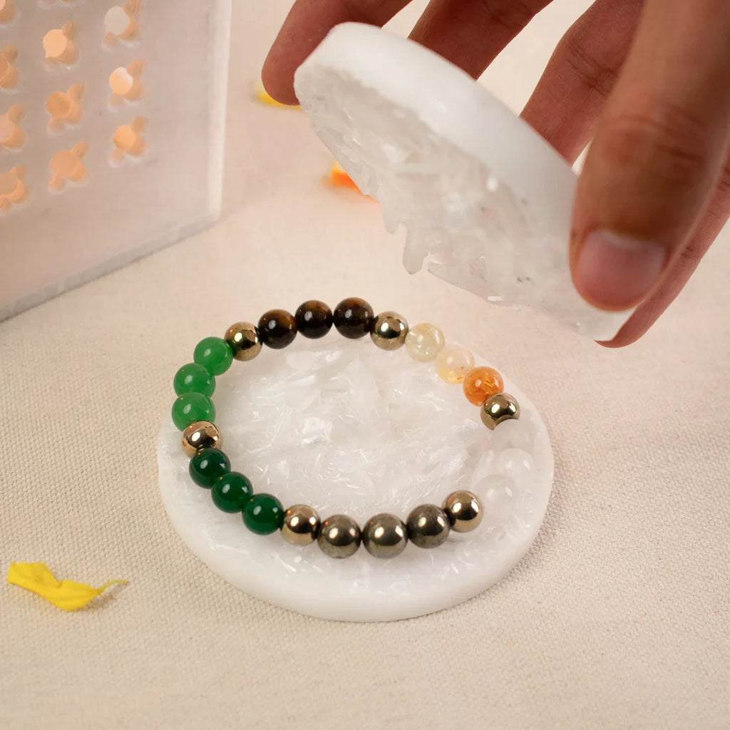 Sampurn Dhan Super Combo with Double Raw Selenite Plate - Image 1