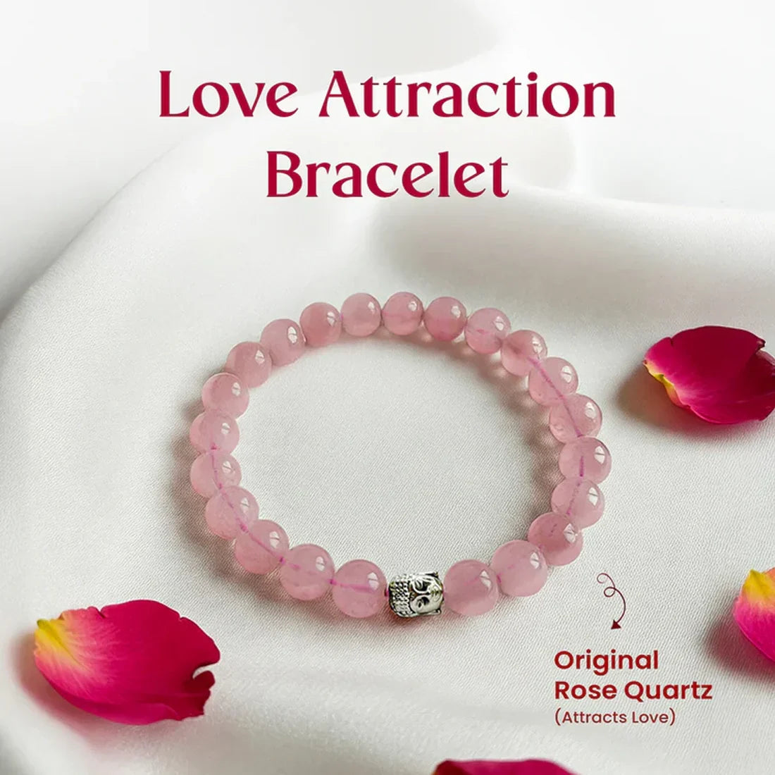 Love Attraction Bracelet (Original Rose Quartz) - Image 1