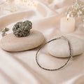 Mahalaxmi Combo - Raw Pyrite Anklet with Pyrite Stone - Image 1