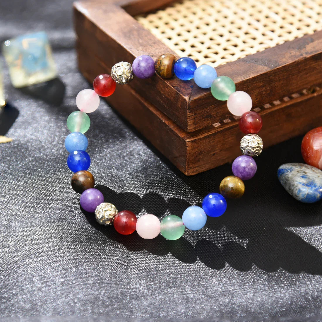 7 Chakra Unisex Bracelet - Image 1