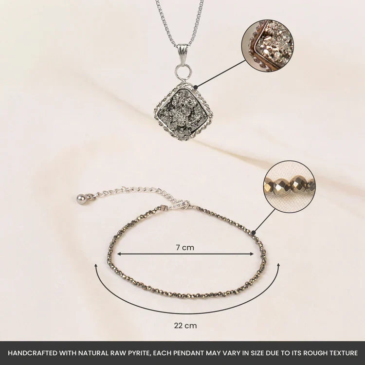 Princess Combo with Pyrite Anklet and Pendant - Image 3