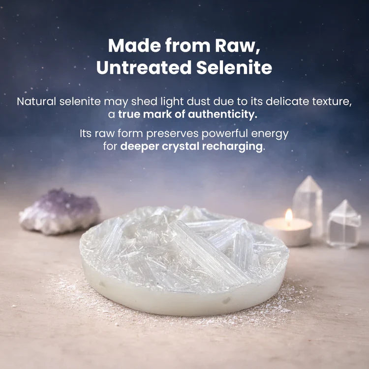 Raw Pyrite Bracelet with FREE Raw Selenite Plate - Image 5