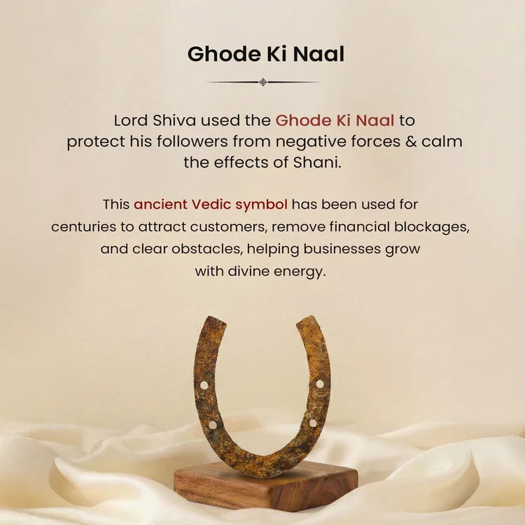 Ghode Ki Naal on Raw Pyrite Frame - Image 3