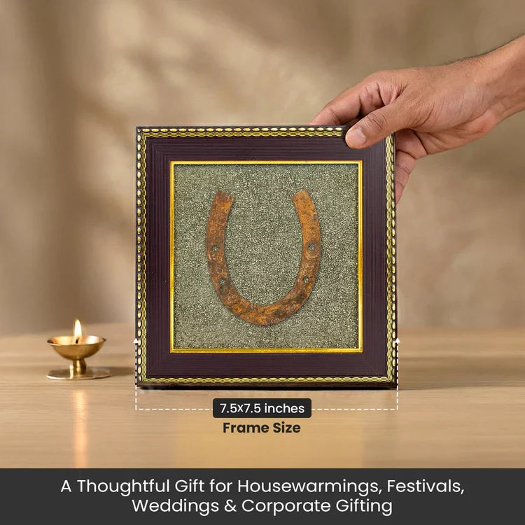 Ghode Ki Naal on Raw Pyrite Frame - Image 5