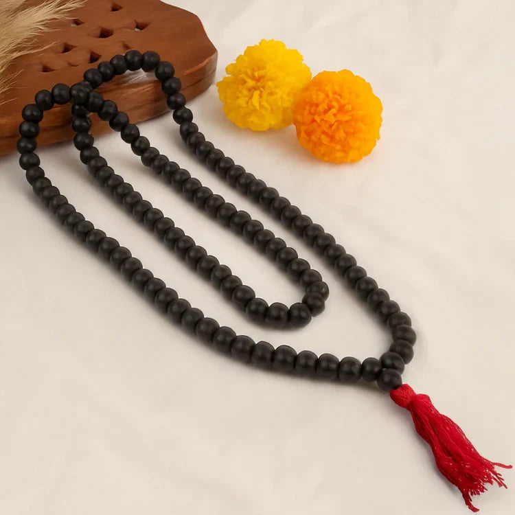 Karungali Malai 8mm – 108+1 Authentic Ebony Wood Beads (Govt. Certified) - Image 1