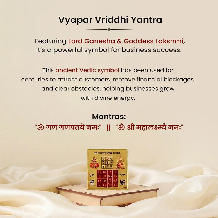Vyapar Vriddhi Yantra on Raw Pyrite Frame - Image 3