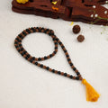 Divya Raksha Rudraksha & Karungali Mala 8mm - 108+1 Beads - Image 1