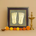 Maa Lakshmi Charan Paduka on Pyrite Frame - Image 1