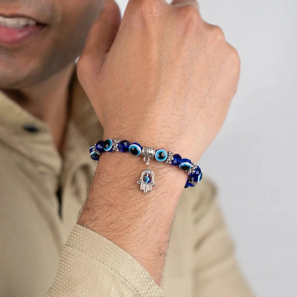 Buy Evil Eye Hamsa Hand Bracelet for Men Shields from Evil Eye - Image 5