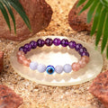 Divine Aura Evil Eye Natural Stone Bracelet - Image 1