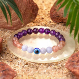 Divine Aura Evil Eye Natural Stone Bracelet