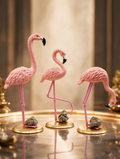 Divika Flamingo Trio – Luxury Tabletop Décor Set - Image 1