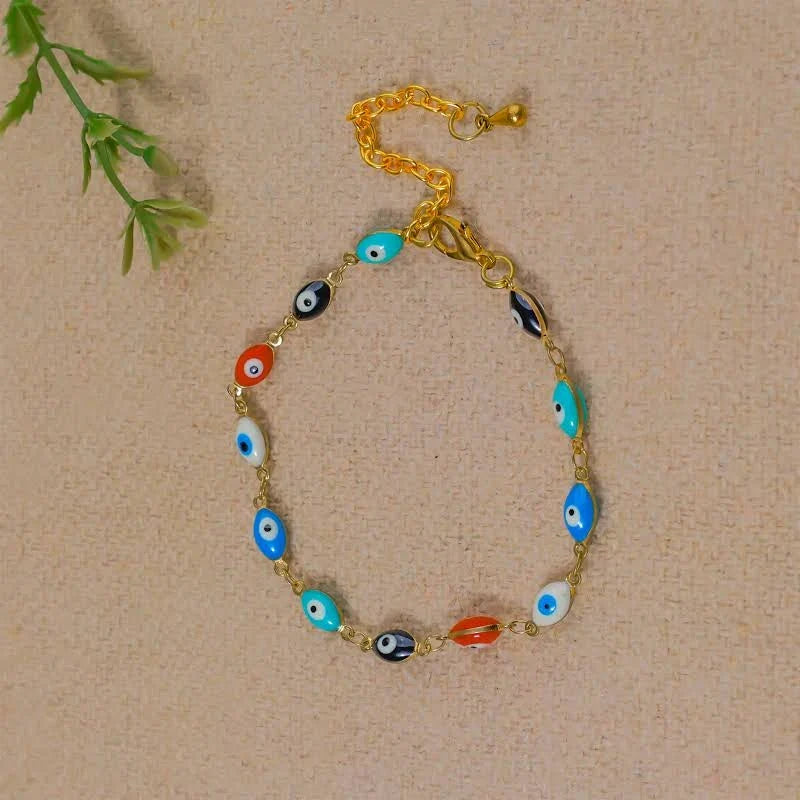 Multicolor Evil Eye Anklets for Protection and Stylish Wear - Image 3