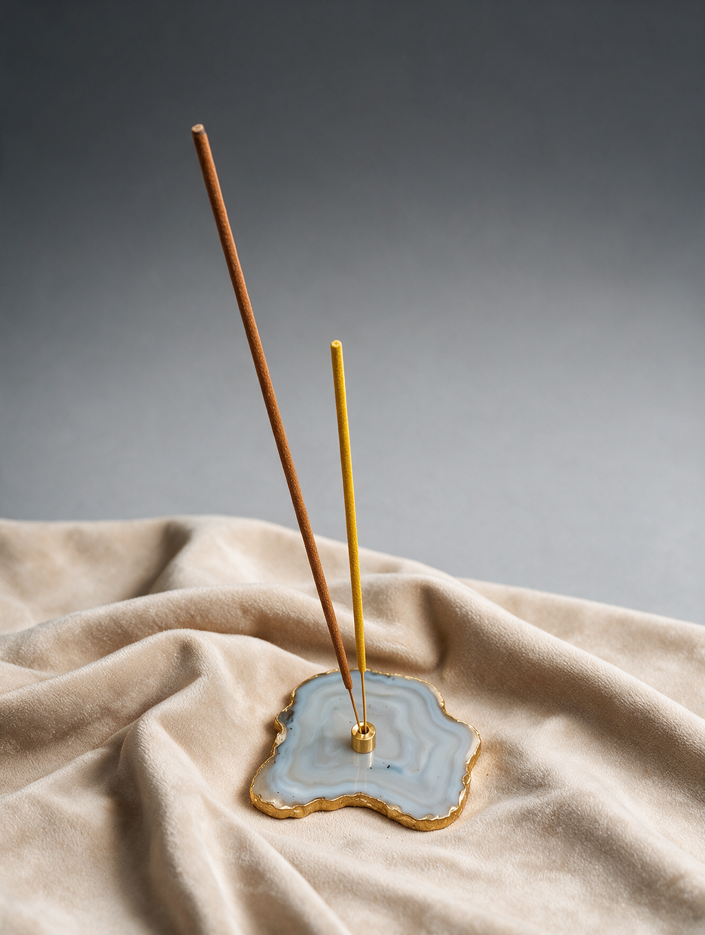 Agate Slice Incense Burner / Agarbatti Holder