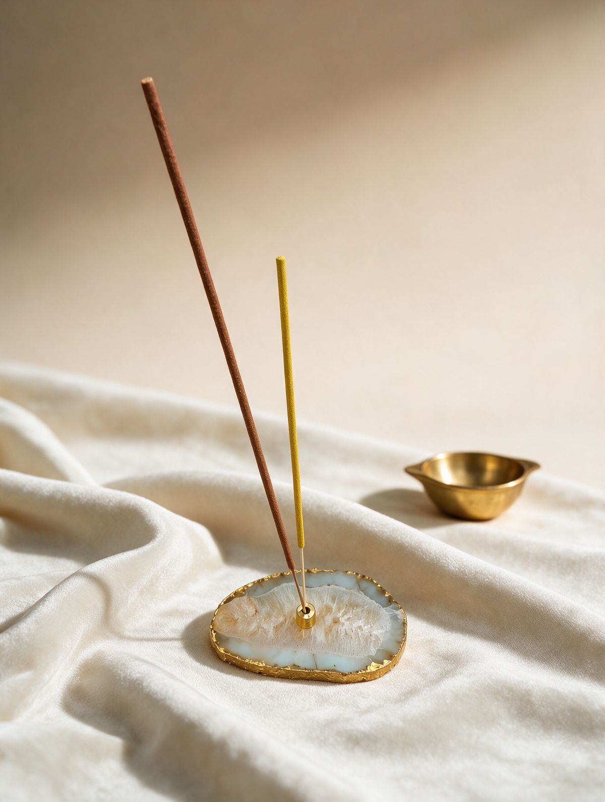 Agate Slice Incense Burner / Agarbatti Holder