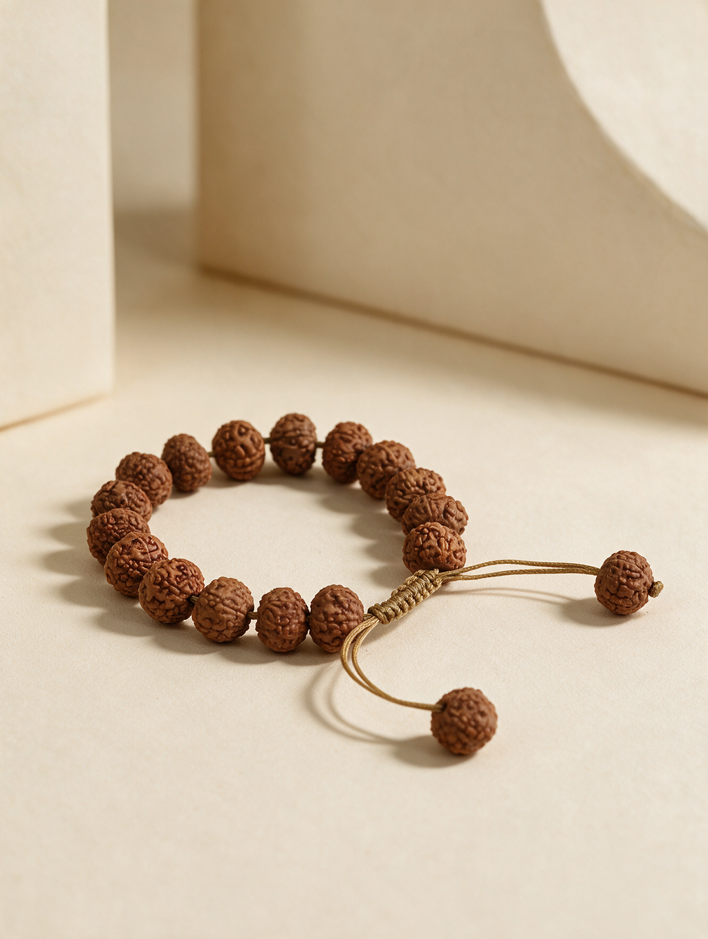 Adjustable Rudraksha Bracelet (Thread)